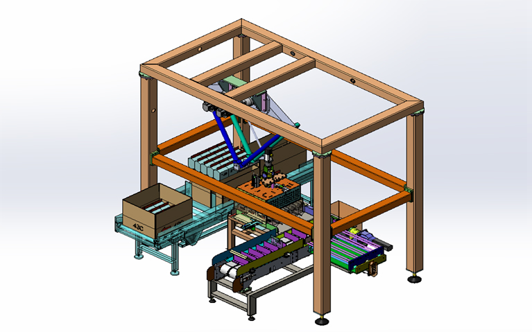 Single/Double Box magazine flexible material packing unit